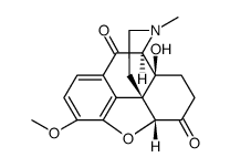 Morphinan-6,10-dione, 4,5-epoxy-14-hydroxy-3-methoxy-17-methyl-, (5α) Structure