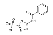 benzoylamino-[1,3,4]thiadiazole-2-sulfonyl chloride结构式