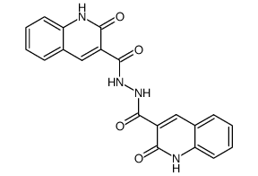 2-oxo-1,2-dihydroquinoline-3-carboxylic acid 2-(2-oxo-1,2-dihydroquinoline-3-carbonyl)hydrazide Structure