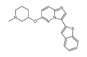 3-benzo[b]thiophen-2-yl-6-(1-methyl-piperidin-3-yloxy)-imidazo[1,2-b]pyridazine Structure