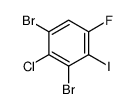 1,3-dibromo-2-chloro-5-fluoro-4-iodobenzene结构式