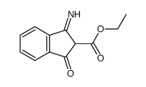 3-Oxo-1-imino-indan-carbonsaeure-(2)-ethylester结构式