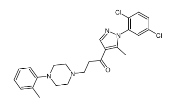 1-[1-(2,5-dichloro-phenyl)-5-methyl-1H-pyrazol-4-yl]-3-(4-o-tolyl-piperazin-1-yl)-propan-1-one Structure