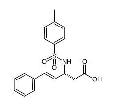 (R,E)-3-(4-methylphenylsulfonamido)-5-phenylpent-4-enoic acid Structure