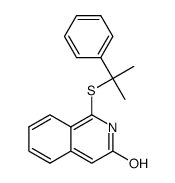 1-(2-phenylpropan-2-ylthio)isoquinolin-3-ol Structure