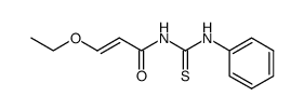 N-(3t-ethoxy-acryloyl)-N'-phenyl-thiourea结构式