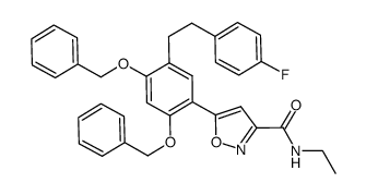 5-{2,4-bis-benzyloxy-5-[2-(4-fluoro-phenyl)-ethyl]-phenyl}-isoxazole-3-carboxylic acid ethylamide Structure