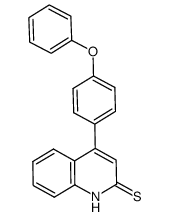 4-(4-phenoxyphenyl)-2(1H)-quinolinethione结构式