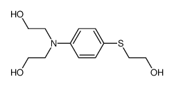 N,N-bis-(2-hydroxy-ethyl)-4-(2-hydroxy-ethylsulfanyl)-aniline结构式