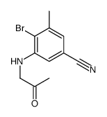 4-bromo-3-methyl-5-(2-oxopropylamino)benzonitrile结构式