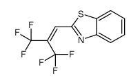 2-[3,3,3-trifluoro-2-(trifluoromethyl)prop-1-enyl]-1,3-benzothiazole Structure