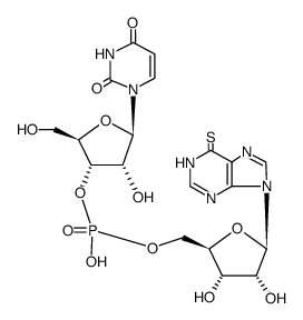 uridylyl-(3'->5')-6-thio-inosine结构式