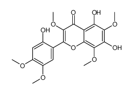 5,7,2'-trihydroxy-3,6,8,4',5'-pentamethoxyflavone Structure