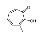 2-hydroxy-3-methylcyclohepta-2,4,6-trien-1-one结构式