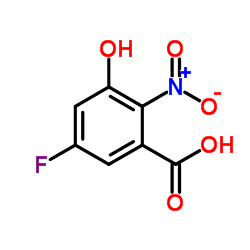 5-Fluoro-3-hydroxy-2-nitrobenzoic acid结构式
