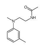 N-[2-(N,3-dimethylanilino)ethyl]acetamide结构式