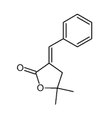 (E)-3-benzylidene-5,5-dimethyl-γ-butyrolactone结构式