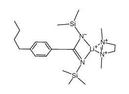[4-n-Bu(C6H4)C(NSiMe3)2]Li(TMEDA) Structure