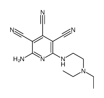 2-amino-6-[2-(diethylamino)ethylamino]pyridine-3,4,5-tricarbonitrile结构式