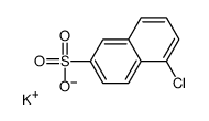 5-CHLORONAPHTHALENE-2-SULFONIC ACID, POTASSIUM SALT结构式