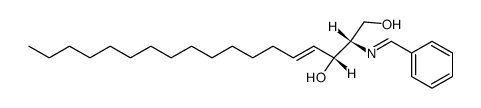 (2S,3R)-2-benzylideneamino-octadec-4t-ene-1,3-diol结构式