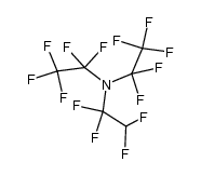 1,1,2,2,2-pentafluoro-N-(perfluoroethyl)-N-(1,1,2,2-tetrafluoroethyl)ethanamine结构式