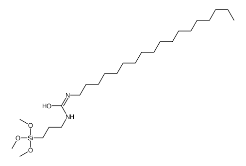 1-octadecyl-3-(3-trimethoxysilylpropyl)urea结构式