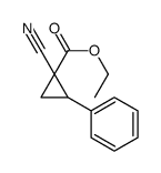 ethyl 1-cyano-2-phenylcyclopropane-1-carboxylate Structure