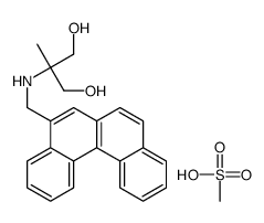 1,3-Propanediol, 2-((benzo(c)phenanthren-5-ylmethyl)amino)-2-methyl-,methanesulfonate (salt)结构式