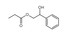 2-hydroxy-2-phenylethyl propionate结构式