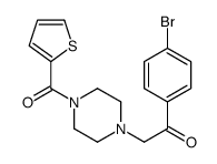 1-(4-bromophenyl)-2-[4-(thiophene-2-carbonyl)piperazin-1-yl]ethanone Structure