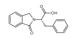 (2S)-2-(1-oxo-2,3-dihydro-1H-isoindol-2-yl)-3-phenylpropanoic acid structure