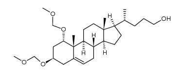 1α,3β-bis(methoxymethoxy)chol-5-en-24-ol Structure