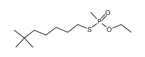 Methylthiophosphonsaeure-O-ethylester-S-(6,6-dimethyl-heptylester) Structure