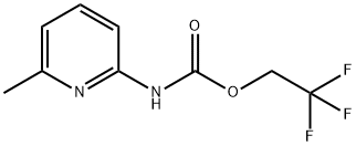 2,2,2-Trifluoroethyl N-(6-Methylpyridin-2-yl)carbamate Structure