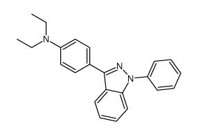 N,N-diethyl-4-(1-phenylindazol-3-yl)aniline结构式