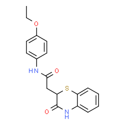 N-(4-ethoxyphenyl)-2-(3-oxo-3,4-dihydro-2H-benzo[b][1,4]thiazin-2-yl)acetamide Structure