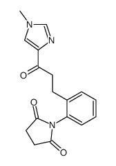 N-{2-[3-(1-methyl-1H-imidazol-4-yl)-3-oxo-propyl]-phenyl}-succinimide结构式