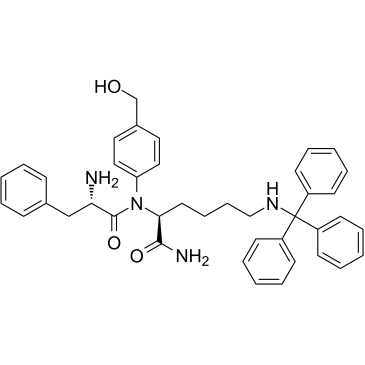 Phe-Lys(Trt)-PAB结构式