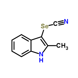 2-Methyl-3-(cyanoseleno)-1H-indole Structure