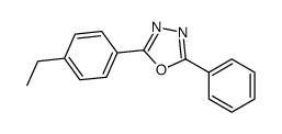 2-(4-ethylphenyl)-5-phenyl-1,3,4-oxadiazole结构式