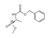 methyl <1-(R)-<(benzyloxycarbonyl)amino>ethyl>phosphinate Structure