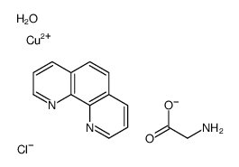 chloro(glycinato)(1,10-phenanthroline)copper(II)结构式