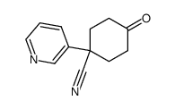 4-Oxo-1-(pyridin-3-yl)cyclohexanecarbonitrile结构式