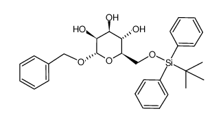 benzyl 6-O-tert-butyldiphenylsilyl-α-D-mannopyranoside结构式