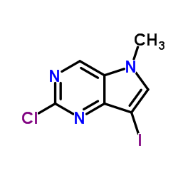 2-chloro-7-iodo-5-methyl-5H-pyrrolo[3,2-d]pyrimidine picture