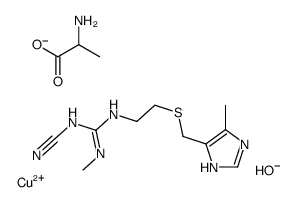 copper(II)-cimetidine-alanine complex Structure