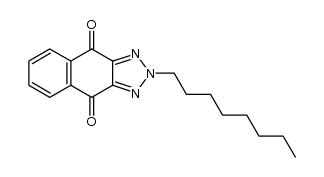 2-n-octyl-2H-naphtho[2,3-d][1,2,3]triazole-4,9-dione结构式