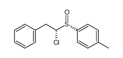(-)-(RS,R)-1-chloro-2-phenylethyl p-tolyl sulfoxide结构式