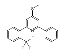 4-methylsulfanyl-2-phenyl-6-[2-(trifluoromethyl)phenyl]pyridine Structure